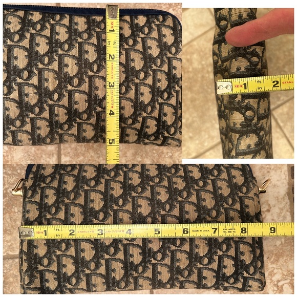 Authentic Dior pouch with unbranded hardware and crossbody chain - Picture 9 of 10